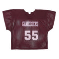 RUSSELL ATHLETIC Womens Maroon Gamecocks Graphic T-Shirt M Short Sleeve V-Neck