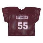 RUSSELL ATHLETIC Womens Maroon Gamecocks Graphic T-Shirt M Short Sleeve V-Neck