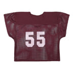 RUSSELL ATHLETIC Womens Maroon Gamecocks Graphic T-Shirt M Short Sleeve V-Neck