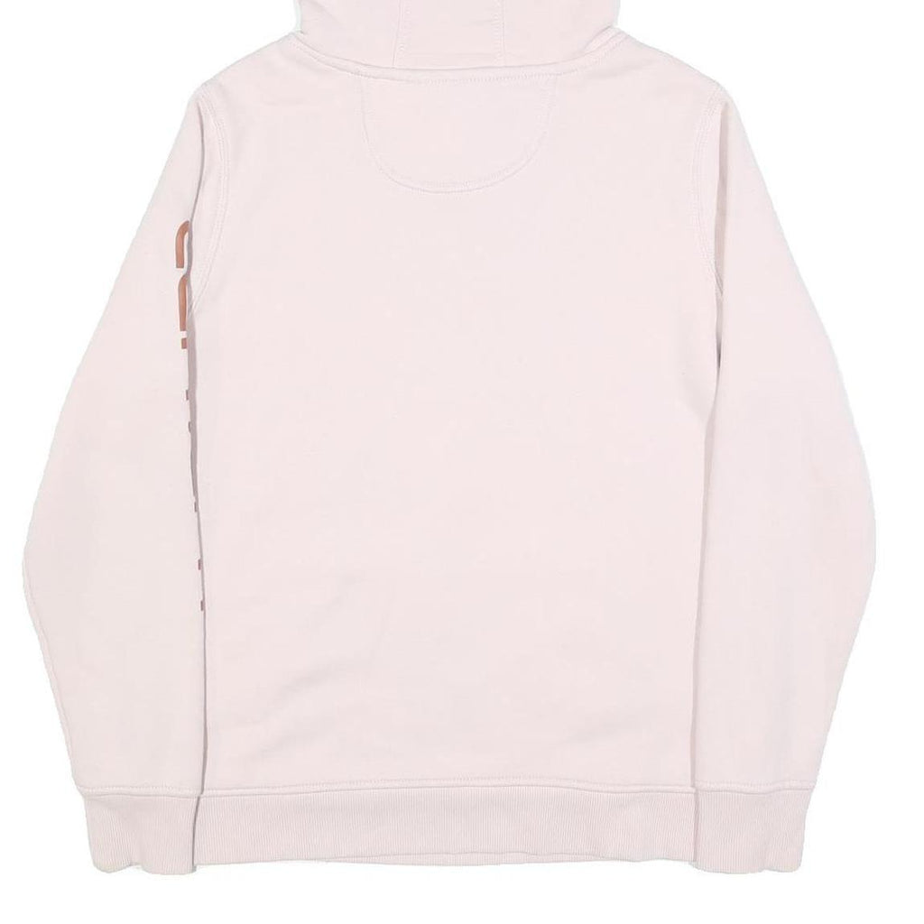 CARHARTT Womens Pink Hoodie L Cotton Blend Pullover Logo Print