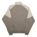 JOINVILLE Mens Beige & Brown Zip Jacket XL Wool Blend Plain Sports Casual