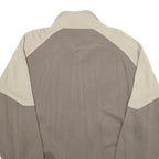 JOINVILLE Mens Beige & Brown Zip Jacket XL Wool Blend Plain Sports Casual