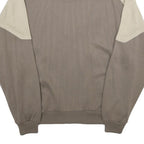 JOINVILLE Mens Beige & Brown Zip Jacket XL Wool Blend Plain Sports Casual