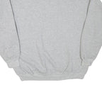 CHAMPION Mens Grey Cotton Blend Crew Neck L Sweatshirt Logo Embroidered