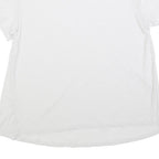 TOMMY HILFIGER Womens White T-Shirt L Short Sleeve Crew Neck Logo Print