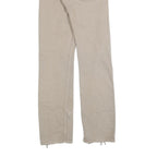 LEVI'S 501 Mens Jeans Beige Regular Straight Denim W26 L31 Distressed Finish