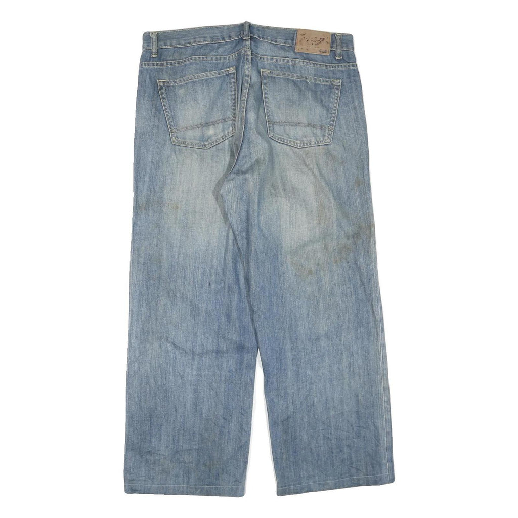 DICKIES Mens Jeans Blue Regular Straight Denim Light W36 L27 Classic Cotton