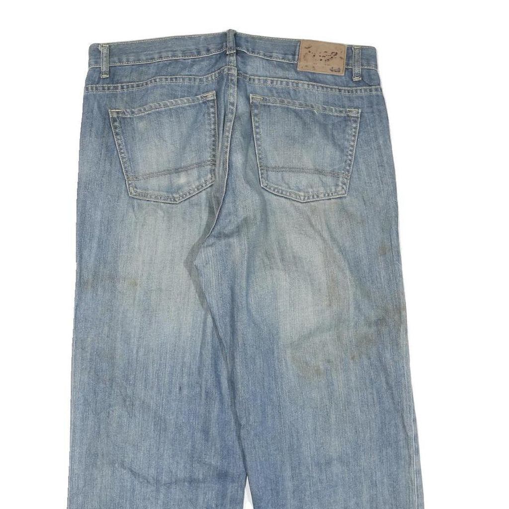 DICKIES Mens Jeans Blue Regular Straight Denim Light W36 L27 Classic Cotton