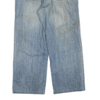 DICKIES Mens Jeans Blue Regular Straight Denim Light W36 L27 Classic Cotton