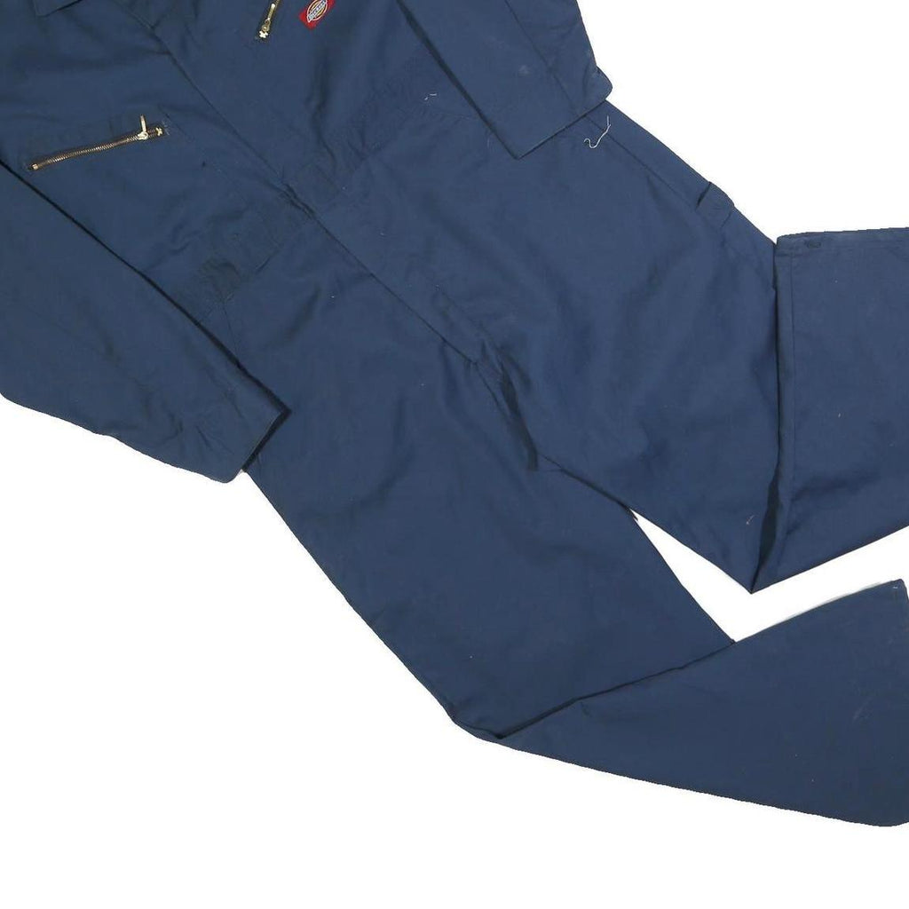 DICKIES Mens Navy Blue Cotton Blend Dungarees Regular Fit L W40 L30 Workwear