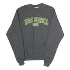 CHAMPION Mens Grey Sac State Dad Crew Neck S Sweatshirt Cotton Blend