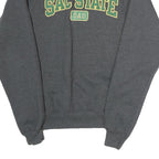 CHAMPION Mens Grey Sac State Dad Crew Neck S Sweatshirt Cotton Blend