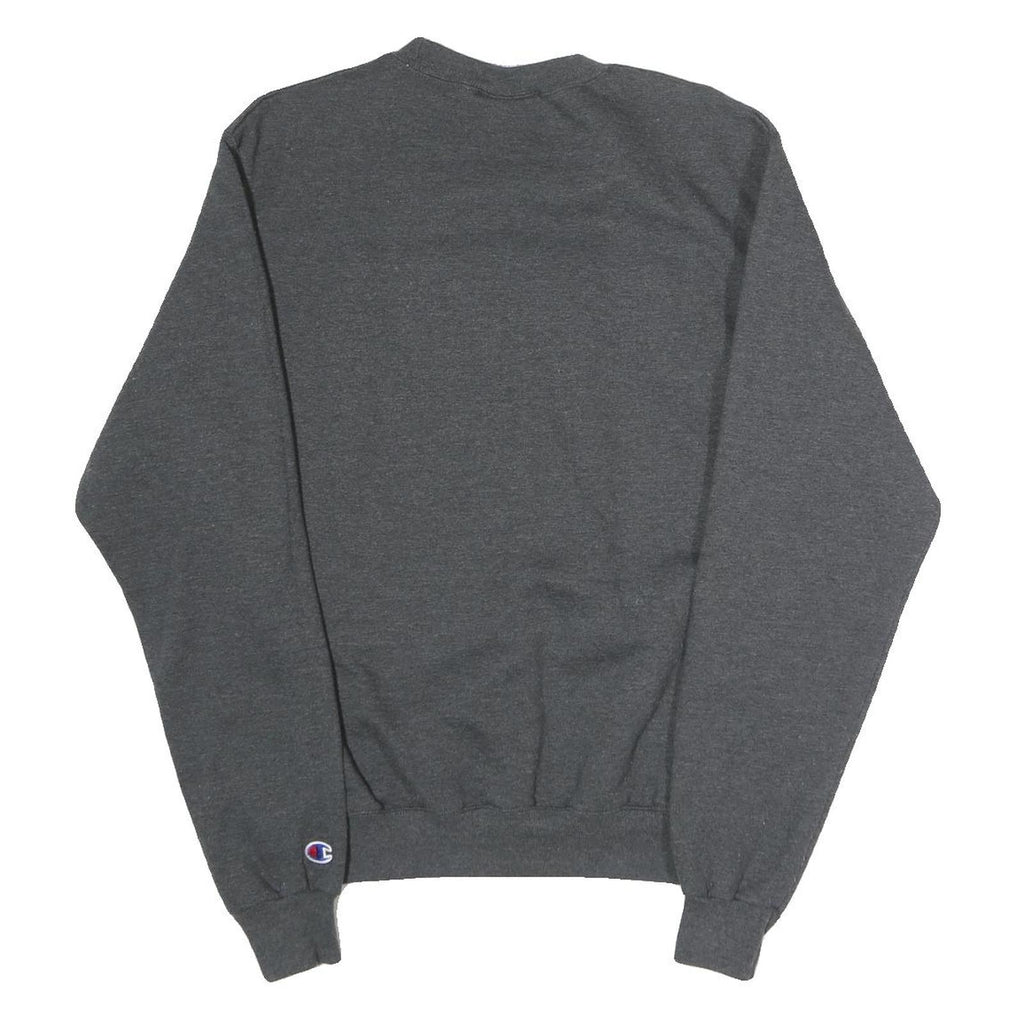 CHAMPION Mens Grey Sac State Dad Crew Neck S Sweatshirt Cotton Blend