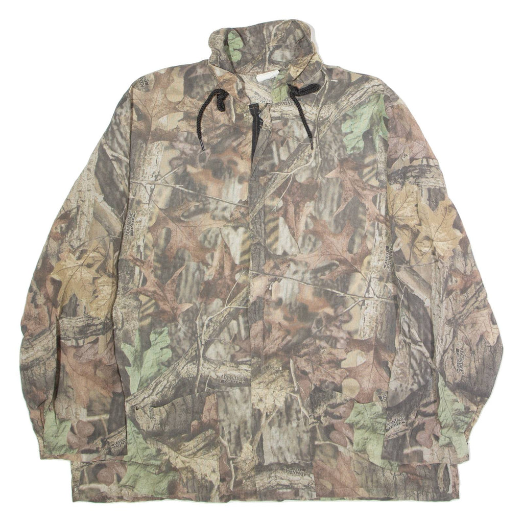 Lightweight Hunting Mens Jacket Brown Camouflage M