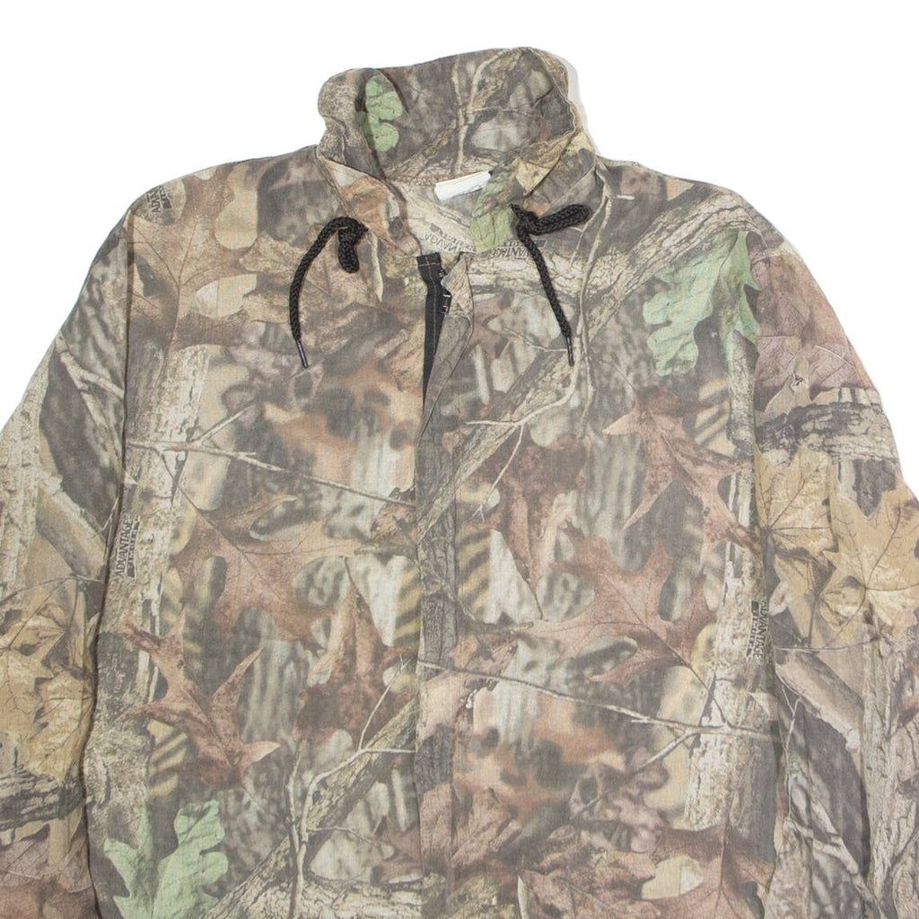 Lightweight Hunting Mens Jacket Brown Camouflage M