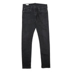 LEVI'S 519 Mens Jeans Black Regular Skinny Denim Medium W32 L32 Zip Cotton Blend