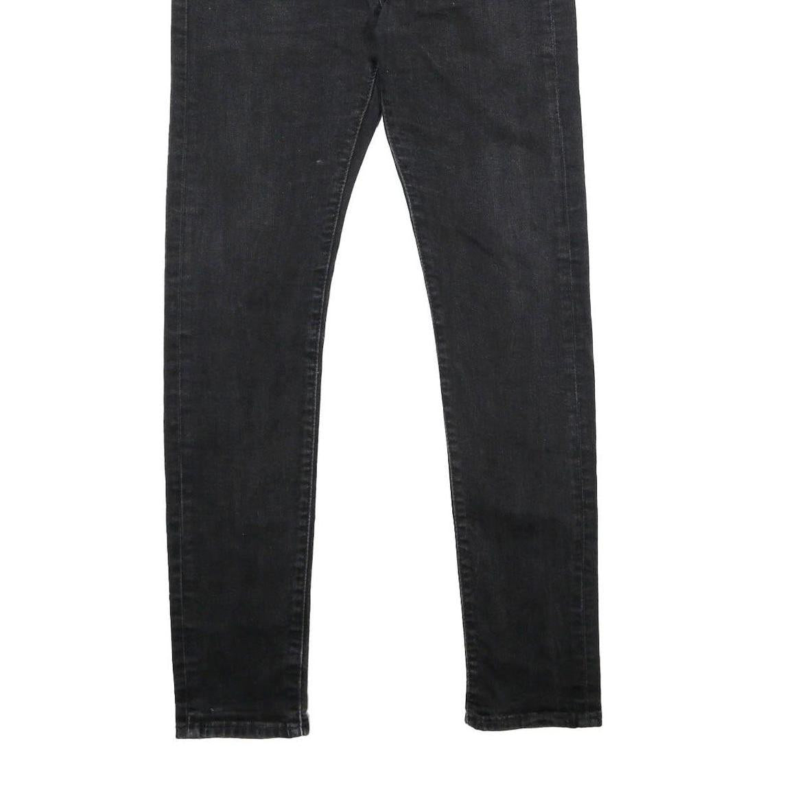 LEVI'S 519 Mens Jeans Black Regular Skinny Denim Medium W32 L32 Zip Cotton Blend