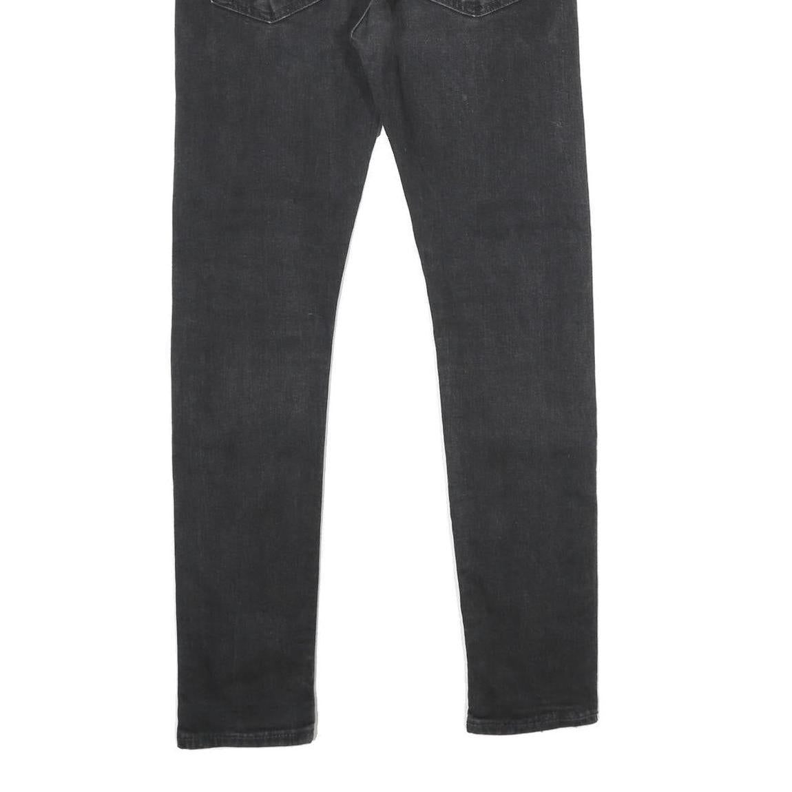 LEVI'S 519 Mens Jeans Black Regular Skinny Denim Medium W32 L32 Zip Cotton Blend