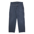 DICKIES Mens Cotton Blue Regular Straight Trousers W34 L32 Workwear Utility