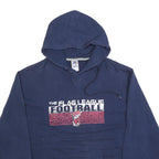 RUSSELL ATHLETIC Mens Navy The Flag League Football Pullover Hoodie XL