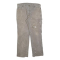 DICKIES Mens Jeans Beige Relaxed Loose Denim W36 L32 Workwear Carpenter Utility
