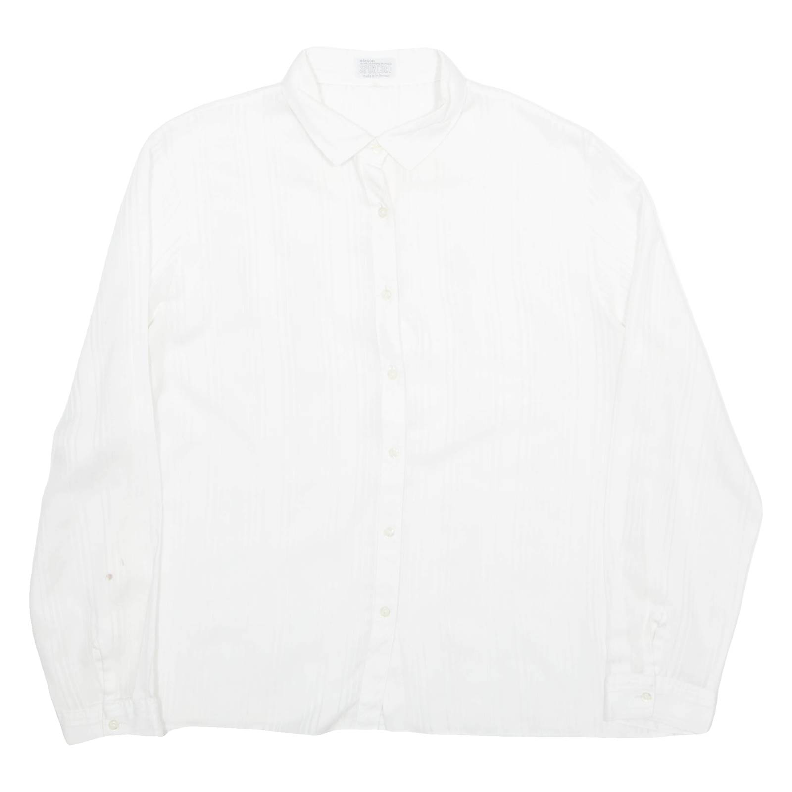ALEXON SPORTSET Womens Shirt White Collared Long Sleeve L