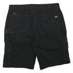 DICKIES Mens Black Cargo Shorts XL W36 Workwear Durable Polyester