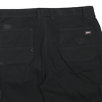 DICKIES Mens Black Cargo Shorts XL W36 Workwear Durable Polyester
