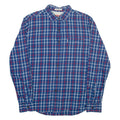 LEVI'S Slim Fit Mens Shirt Blue Check Long Sleeve M