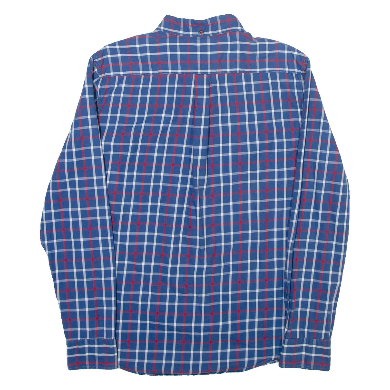 LEVI'S Slim Fit Mens Shirt Blue Check Long Sleeve M
