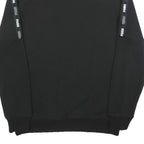 PUMA Mens Black Cotton Blend Crew Neck Sweatshirt S Logo Tape Shoulder