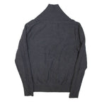 NAUTICA Mens Jumper Grey Button Neck Cable Knit S