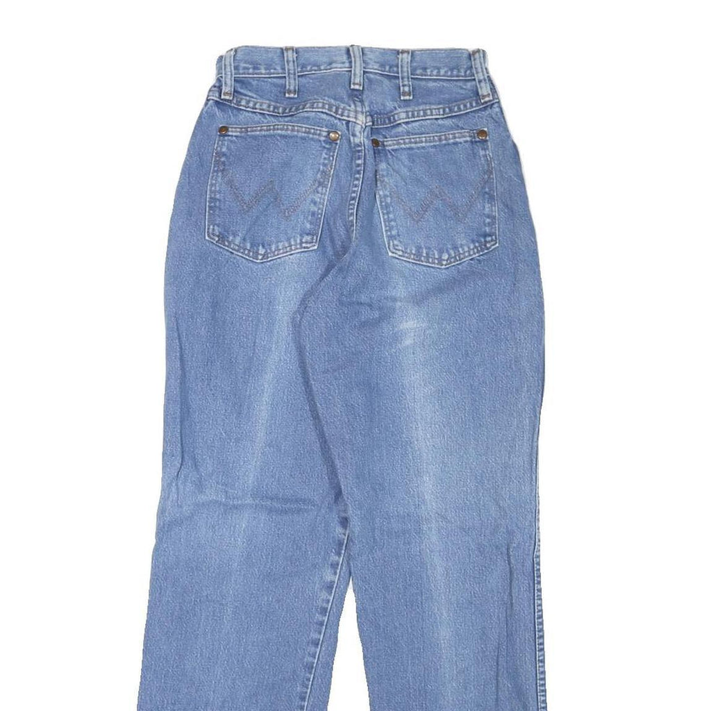 WRANGLER Womens Regular Fit Blue Denim Jeans W25 L30 Classic Zip Closure
