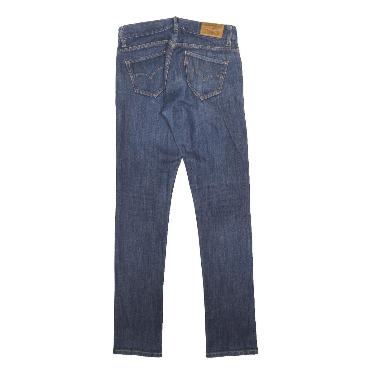 LEVI'S Womens Slim Fit Jeans Blue Denim W26 L30 523 Cotton Blend Zip