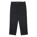 DICKIES Mens Cotton Blend Black Regular Fit Straight Leg Trousers W36 L30