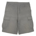 CARHARTT Mens Grey Cargo Shorts L W36 Checked Pattern Workwear Casual
