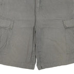 CARHARTT Mens Grey Cargo Shorts L W36 Checked Pattern Workwear Casual