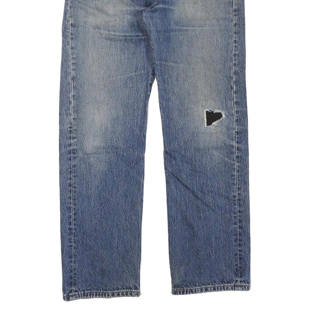 LEVI'S 501 Mens Jeans Blue Regular Straight Denim Medium W32 L30 Classic Fit