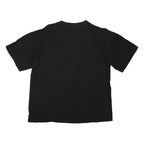 COTTON LINE Womens Black Graphic T-Shirt XL Short Sleeve Crew Neck Wolves