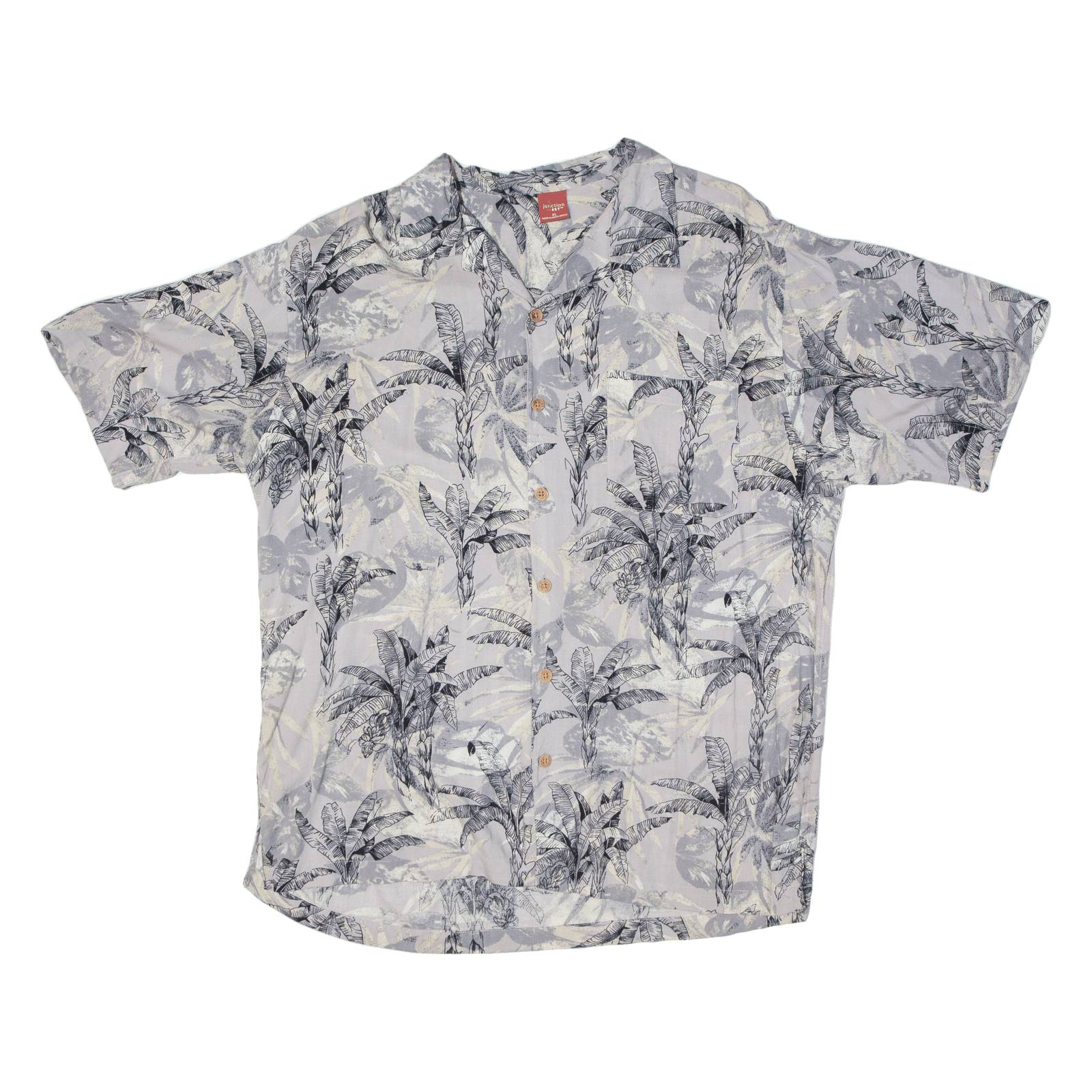 JUNCTION WEST Mens Shirt Grey Floral XL