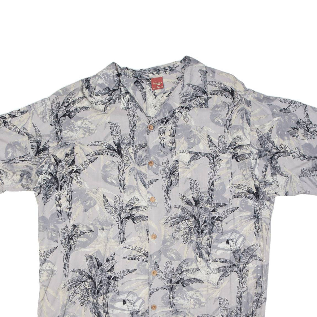 JUNCTION WEST Mens Shirt Grey Floral XL