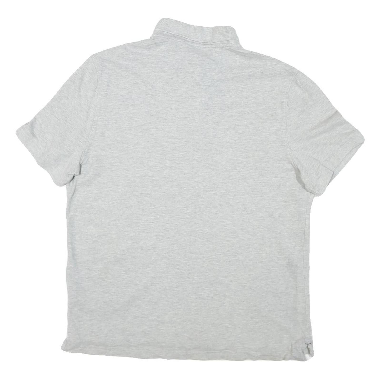 NAUTICA Mens Grey Polo Shirt XL Cotton Blend Short Sleeve Plain Casual