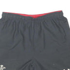 UNDER ARMOUR Boys Shorts Black & Red Sports XL W32 Polyester Blend Athletic