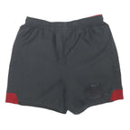 UNDER ARMOUR Boys Shorts Black & Red Sports XL W32 Polyester Blend Athletic