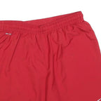 NIKE Mens Shorts Red Portugal Crest Casual L W30 Polyester Blend