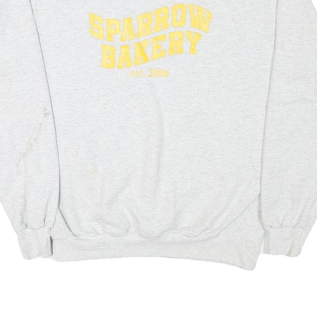 CHAMPION Mens Grey Sparrow Bakery Crew Neck M Cotton Blend Sweatshirt Casual