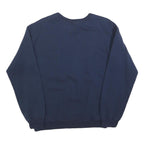 GILDAN Mens Navy Blue Hail Crew Neck Sweatshirt S Casual Cotton Blend