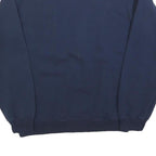 GILDAN Mens Navy Blue Hail Crew Neck Sweatshirt S Casual Cotton Blend