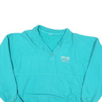 CRAZY SHIRT Mens Turquoise Pullover Sweatshirt M Pebble Beach Polo Collar