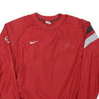 NIKE Mens Red Crew Neck M Sports Casual Sweatshirt Training Top